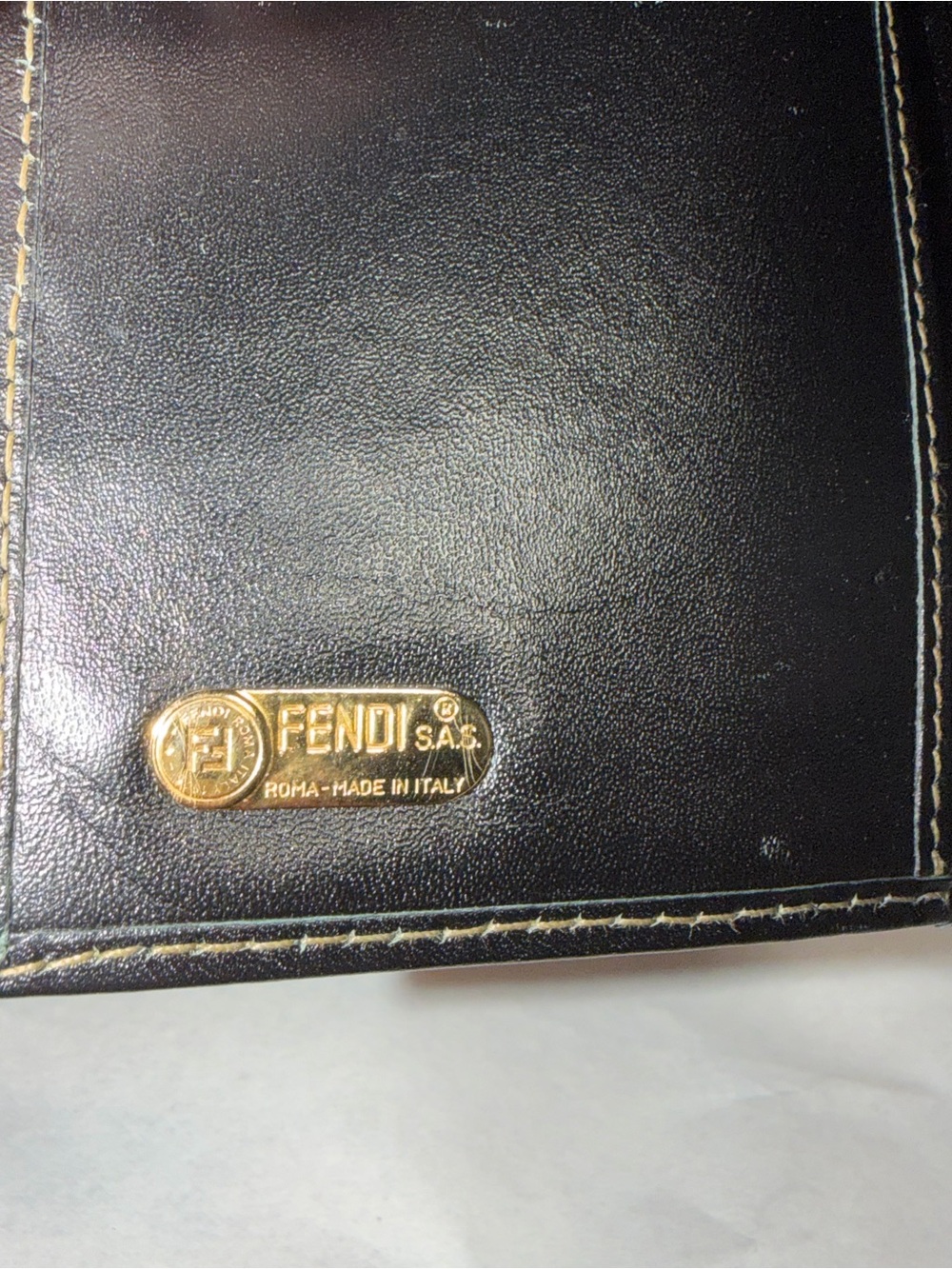 Fendi Brown and Black Vertical Stripe Long Wallet - Picture 5 of 16